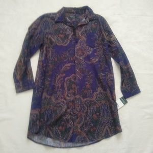 New 🎀 Ralph Lauren monogram brushed twill shirt